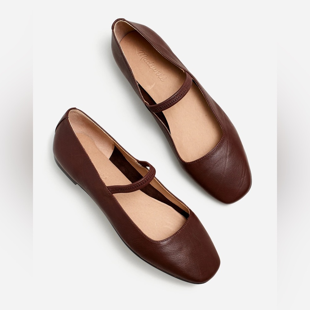 Madewell Brown Leather Flats